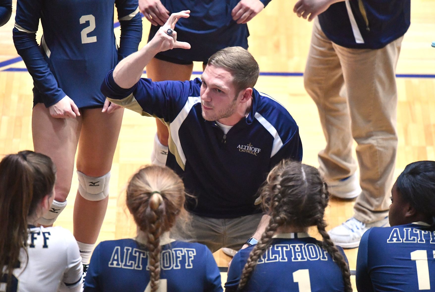 Althoff vs Minooka in 4A Volleyball Sectional Final